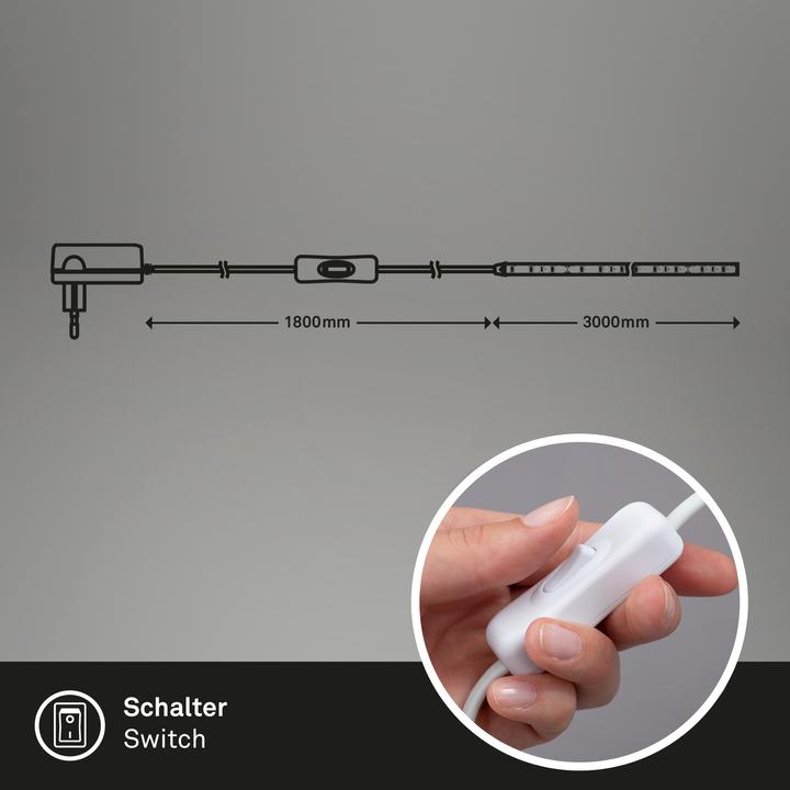 Actual product image Briloner LED Superline (Warm white, 300 cm, Indoor)