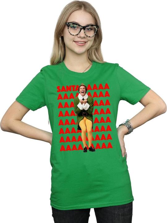 Immagine prodotto Elf Buddy Santa Scream Maglietta Ampia Donna (M)