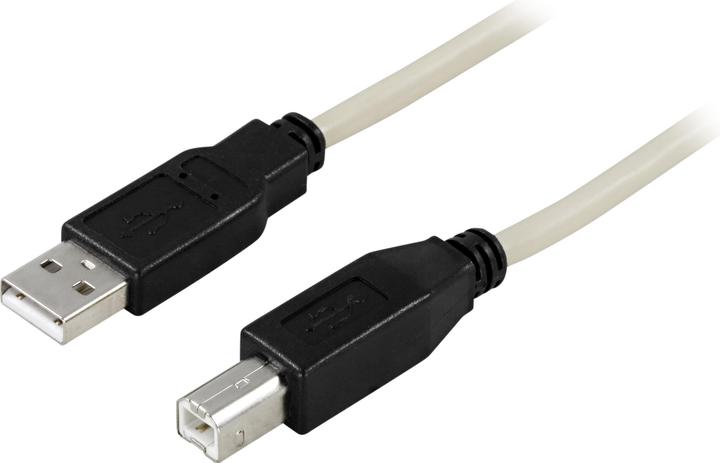 Produktbild Deltaco USB 2.0 Cable A/B - 2m - 2 m - USB A - USB B - Männlich/Männlich - 480 Mbit/s (2 m, USB 2.0)