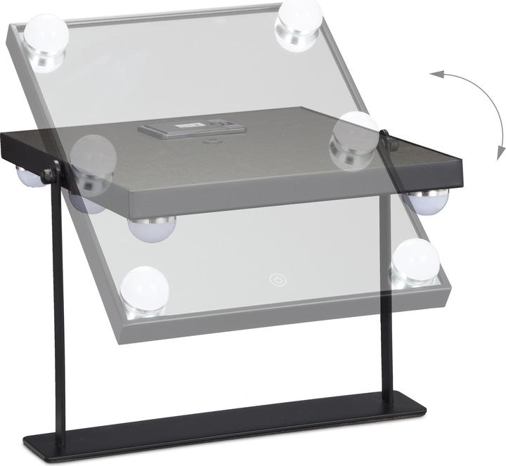 Actual product image Relaxdays Hollywood Mirror (30 x 6 x 35 cm)