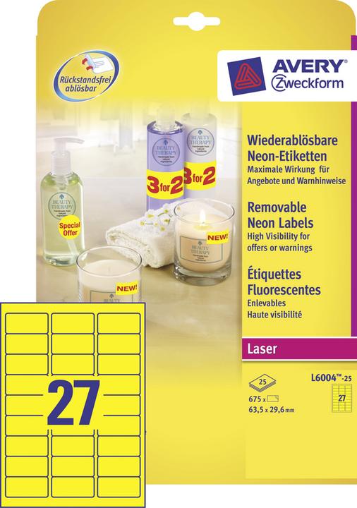 Produktbild Avery Neon-Etiketten