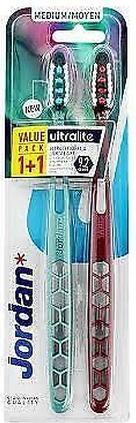 Immagine prodotto NoName Jordan 2pcs Spazzolino da denti sbiancante Ultralite Medio - Confezione da 2 (2 x)