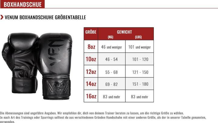 Image du produit Venum Challenger 4.0 Boxhandschuhe (14 OZ, Taille unique)