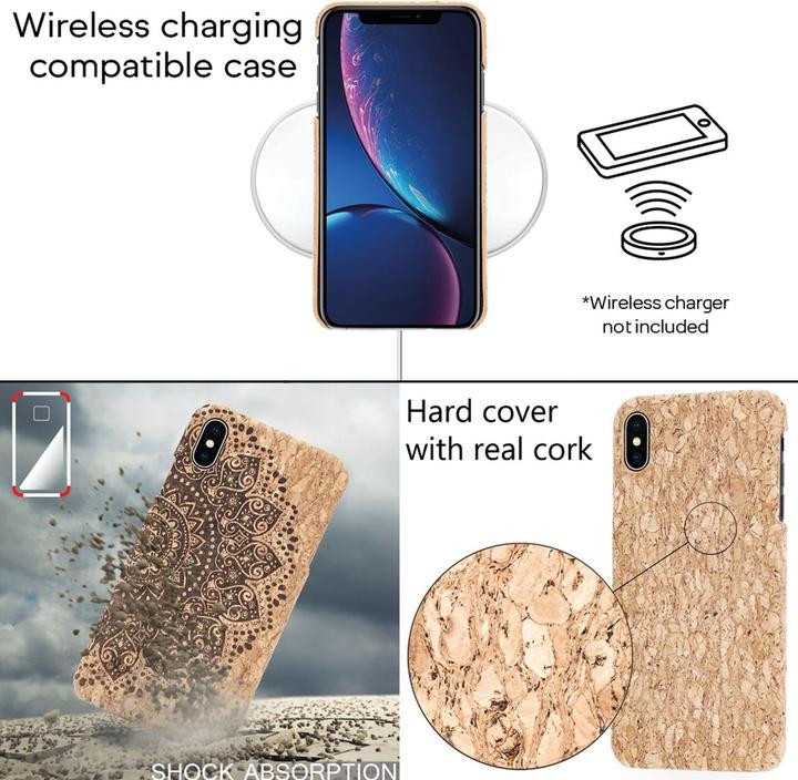 Productafbeelding Nalia Mobiel telefoonhoesje van kurk (Apple iPhone X, Apple iPhone XS)