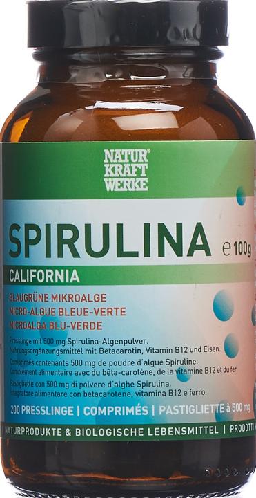 Actual product image NaturKraftWerke Spirulina California pellets (200 Piece, Pills, 320 g)