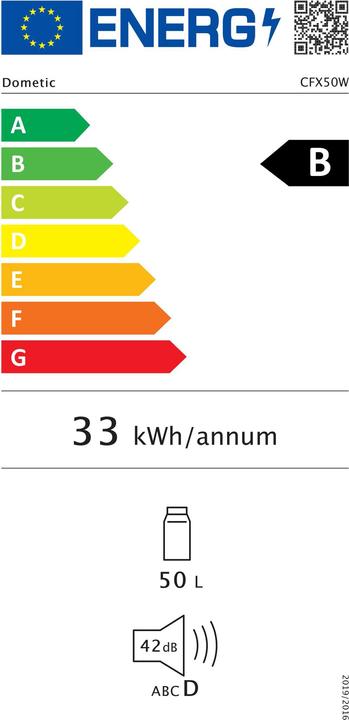 Energie-Label Dometic CoolFreeze CFX 50W (46 l)
