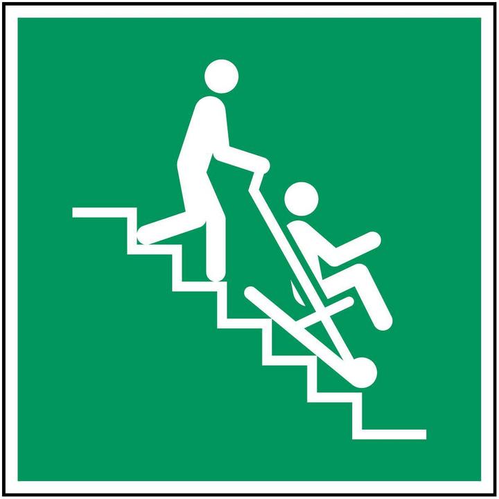 Produktbild Brady ISO-Sicherheitsschild - Evakuierungsstuhl