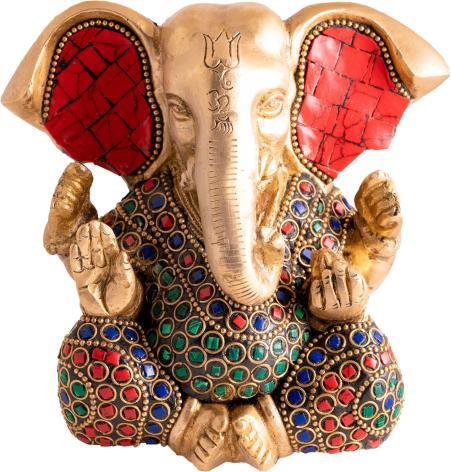 Image du produit Berk Ganesha avec des pierres colorées
