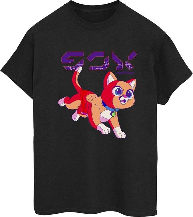 Actual product image Disney Womens/Ladies Lightyear Sox Digital Cute Cotton Boyfriend T-Shirt (M)