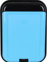 Produktbild Tontarelli rechteckiger mülleimer "bido" 45 l schwarz / blau (45 l)