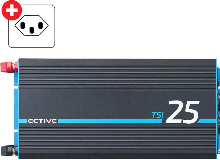 Produktbild Ective TSI 25 Sinus-Wechselrichter 2500W 24V mit Netzvorrangschaltung (CH-Stecker)