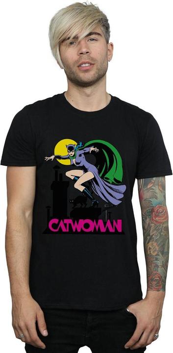 Actual product image Mens Catwoman Text Logo T-Shirt (L)