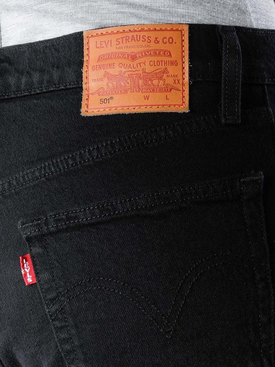 Actual product image Levis 501 Jeans crop black heat (W27/L28)