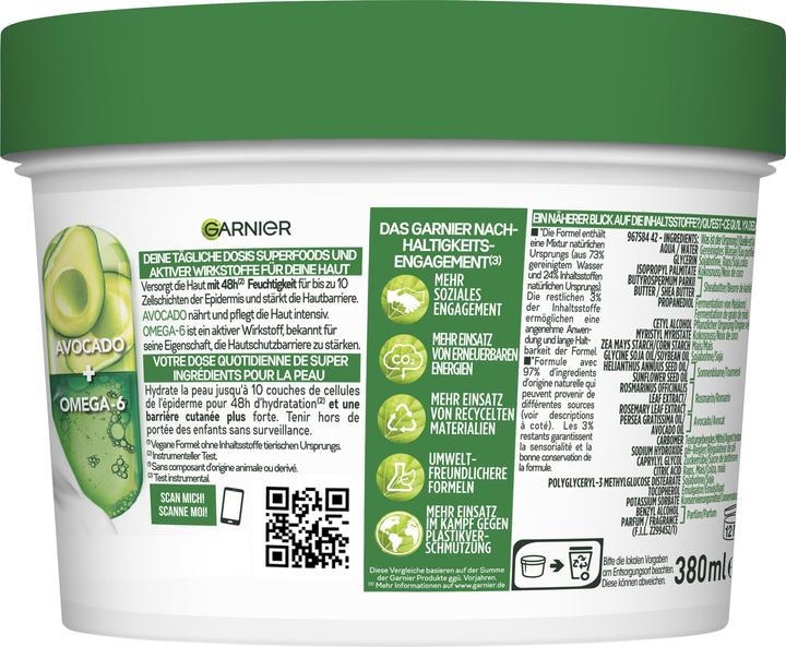 Actual product image Garnier Body SuperFood (Body cream, 380 ml)