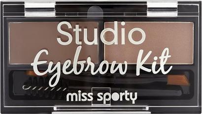 Immagine prodotto Miss Sporty Miss Sports - Studio Eyebrow Kit Palette Per Truccare le Sopracciglia 001 Marrone Medio 1.1G (001 Marrone medio)