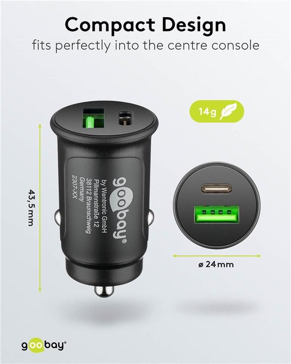 Productafbeelding Goobay Dubbele USB lader