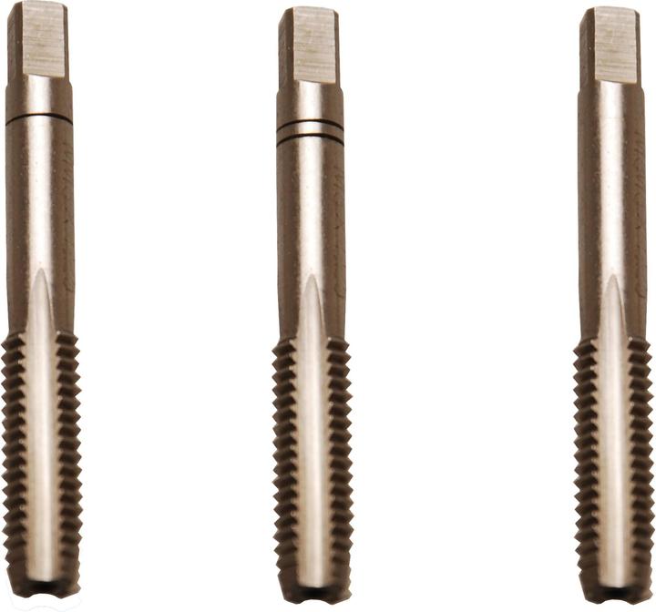 Actual product image BGS Tap Set Starter. Plug. Bottoming Tap HSS-G M10 x 1.5 mm 3 pcs.