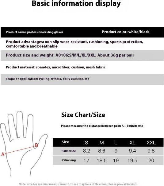 Produktbild Mu Sport Velohandschuhe mit atmungsaktivem Mesh-Gewebe (XL)