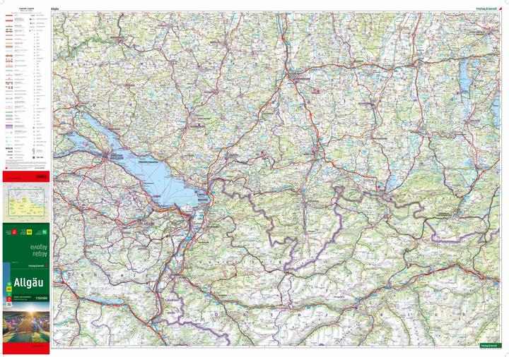 Actual product image Allgäu, road and leisure map 1:150,000, freytag & berndt
