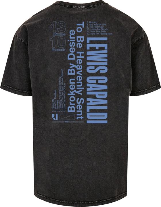 Produktbild Merchcode Lewis Capaldi - Tour grabsheet 3 Acid Washed Oversize Tee - 113795 (3XL)