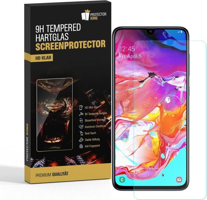 Actual product image Protectorking 3x real tempered 9H armoured glass 3D CLEAR (1 Piece, Samsung Galaxy A30)