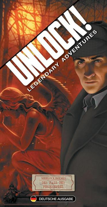 Actual product image Asmodée Unlock! Sherlock Holmes The Case of the Fire Angels (single scenario), card game (German)