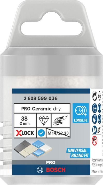 Produktbild Bosch Professional Zubehör PRO Core Cutter dry X-Lock, 38 x 35 mm (38 Millimeter)