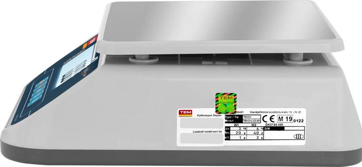 Produktbild TEM Tischwaage Waage Geeicht Ladenwaage Kontrollwaage Marktwaage Lcd 6 Kg/2 G