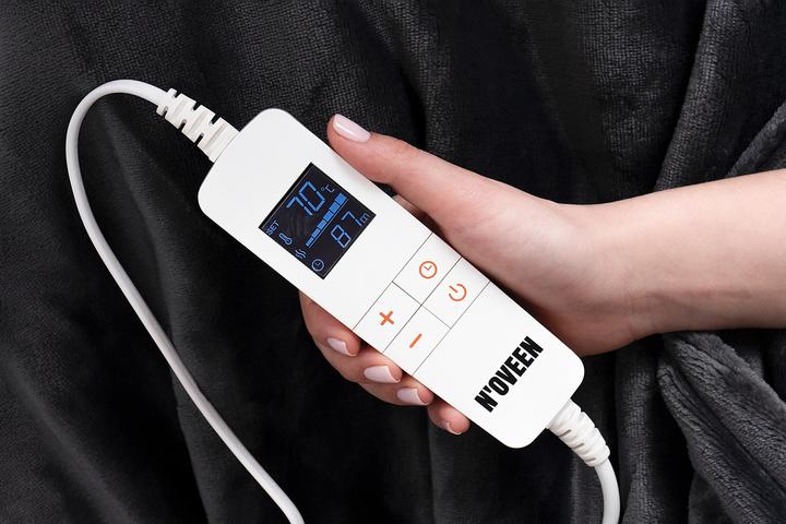 Actual product image Noveen EB650 Electric Blanket 160 W Grey (180 x 130 cm)