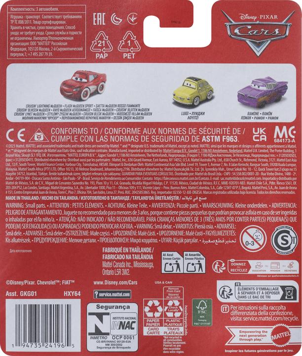 Immagine prodotto Mattel Autos. Kleinstwagen 3 Stück HXY64