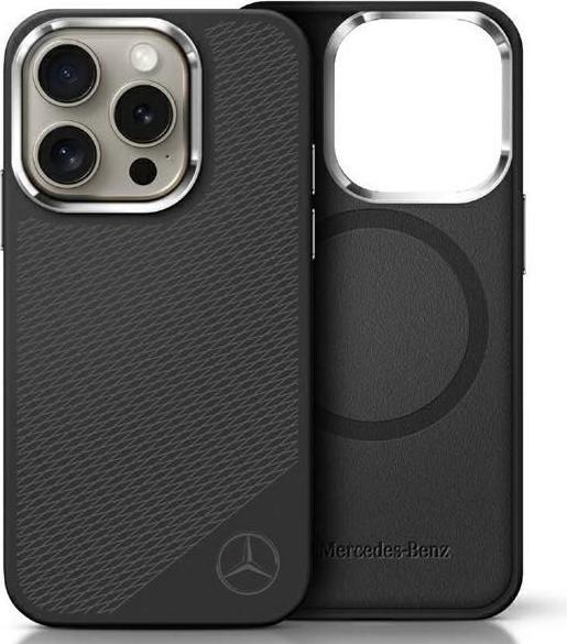 Immagine prodotto Mercedes MEHMP16X23SUGDK Custodia rigida per iPhone 16 Pro Max 6,9" in silicone Logo Tonale Legno Pa (Apple iPhone 16 Pro Max)