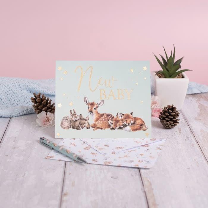 Produktbild Wrendale Design Karte Little Forest, New Baby (1 Stk.)