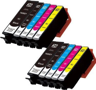 Actual product image Hermex Compatible Epson Expression Premium XP-610 Replacement Ink Cartridges (M, PBK, Y, C, FC)