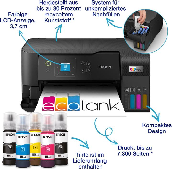 Image du produit Epson EcoTank ET-2840 (Réservoir d'encre, Couleur)