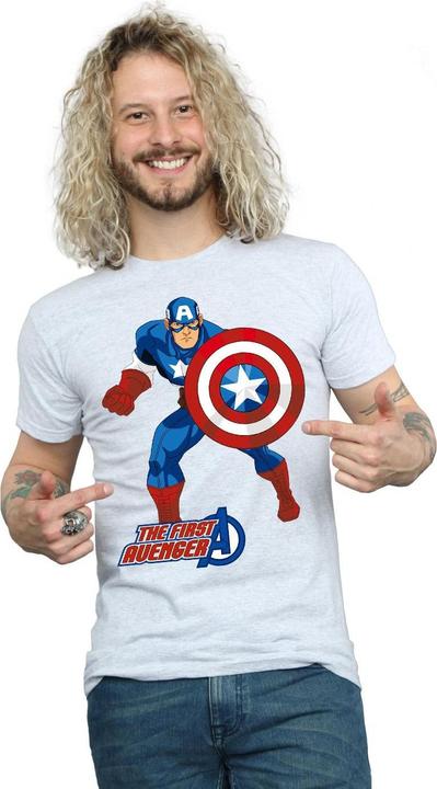 Image du produit Captain America - T-shirt THE FIRST AVENGER - Adulte (XXL)