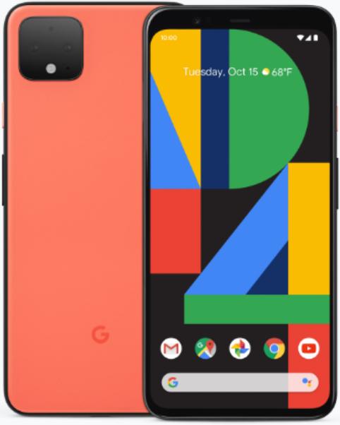 Actual product image Google Pixel 4 (64 GB, Oh So Orange, 5.70", SIM + eSIM, 16 Mpx, 4G)