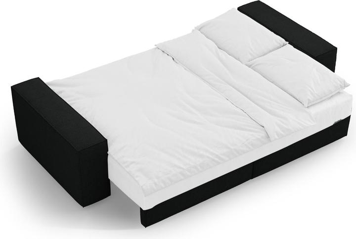 Actual product image Micadoni Boucle Sofa With Bed Function And Box, "Jodie", 3 Seats, 247x107x86 Made in Europe (2 person sofa, 3-seater, 4-seater)