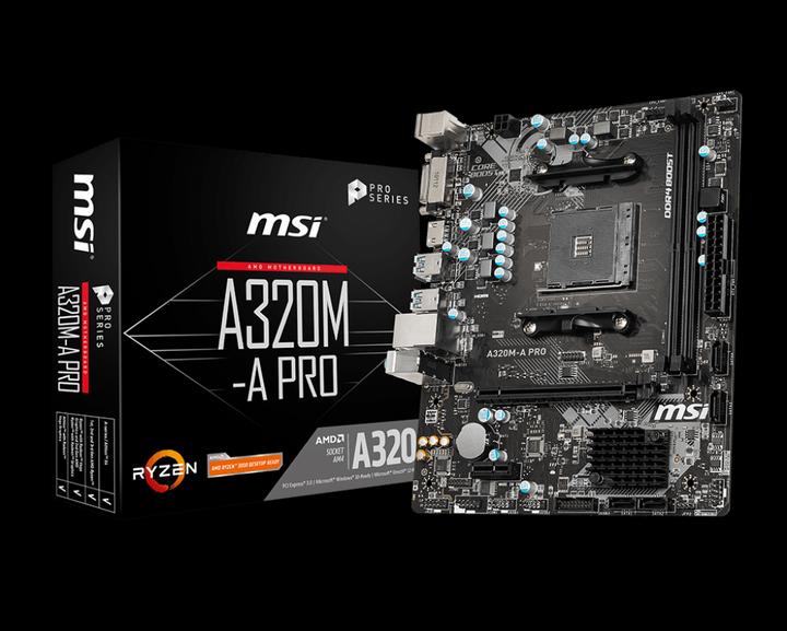 Actual product image MSI A320M-A Pro (AM4, AMD A320, mATX)