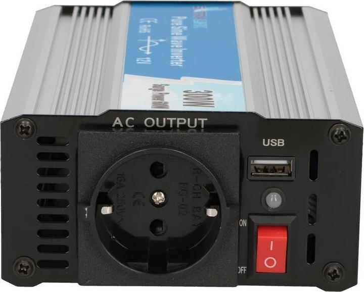 Actual product image Extralink CAR VOLTAGE CONVERTER 12V - 230V, 300W, PURE SINUS OPIP-300W