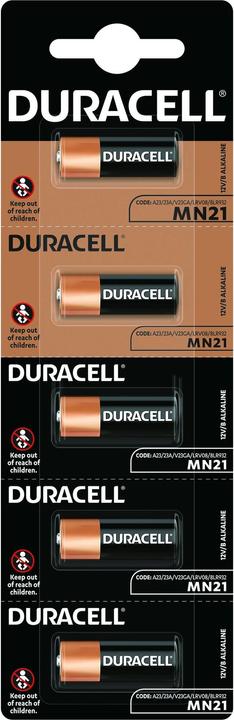 Produktbild Duracell MN21 (A23) (5 Stk., A23, 60 mAh)