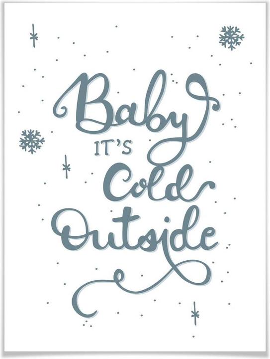 Produktbild Trenddeko Baby it's cold outside (60 x 80 cm)
