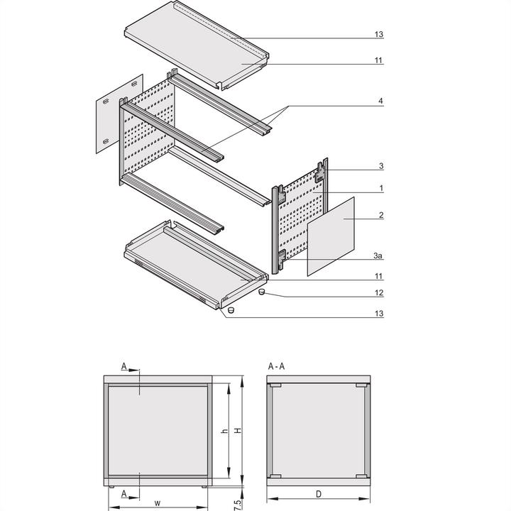 Immagine prodotto Schroff Custodia per aria ratiopacPRO - RATIO.AIR FB /5HE 63TE 375T