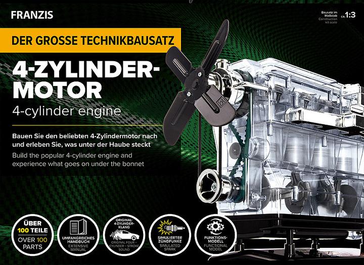 Produktbild Franzis 4-Zylinder-Motor