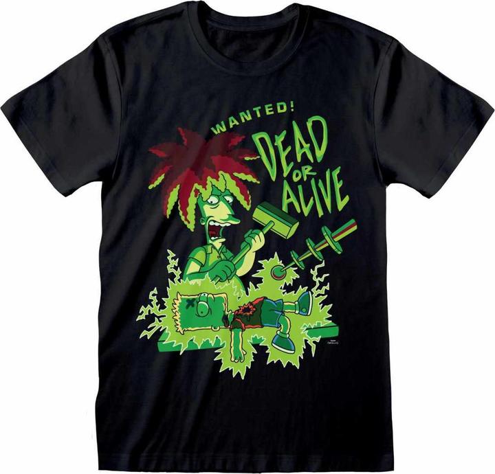 Actual product image The Simpsons Unisex Adult Dead Or Alive Sideshow Bob T-Shirt (S)