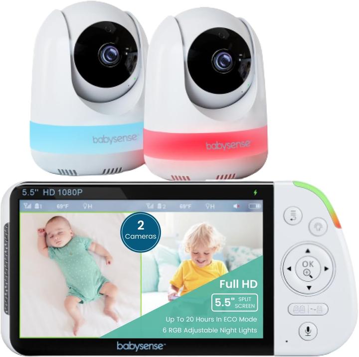 Immagine prodotto Babysense Europe Babyphone MaxView-2CAM mit 2 Kameras (Video e audio)
