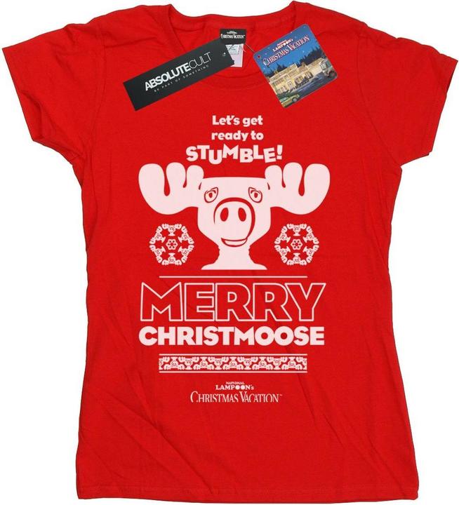 Immagine prodotto National Lampoon´s Vacation National Lampoon's Christmas Vacation Merry Christmoose Maglietta Donna (S)