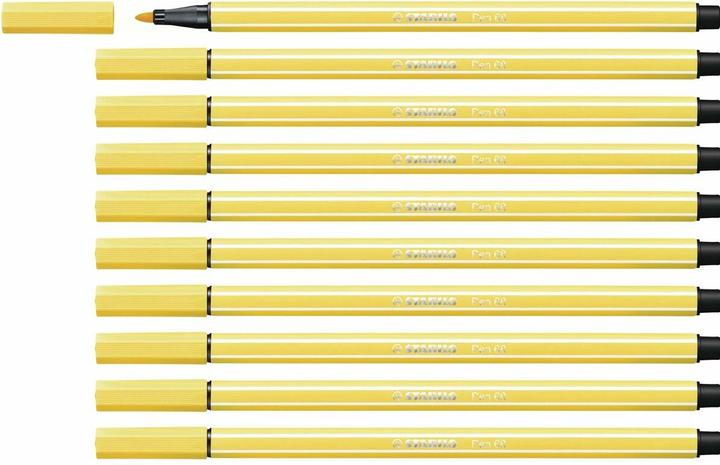 Produktbild STABILO Pen 68 (Gelb, 10 x)