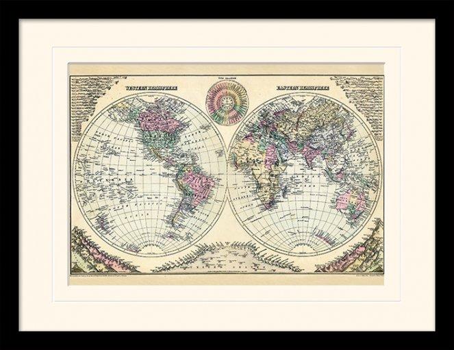 Pyramid Le Diagramme horaire mondial 1884 (40 x 30 cm)