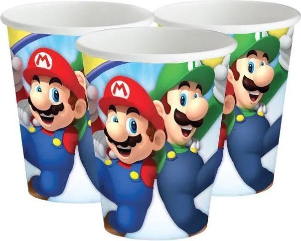 Actual product image Amscan Super Mario (8 x)