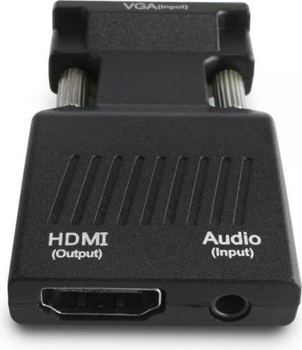 Actual product image Savio Adapteris AV D-Sub (VGA) – HDMI + USB-A + 3,5 mm juodas lizdas (CL-145) (0.00 m, VGA)
